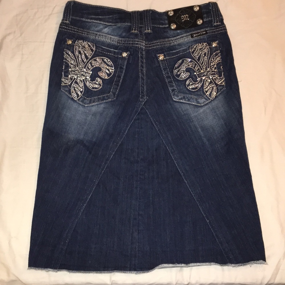 Miss Me knee length skirt mid rise